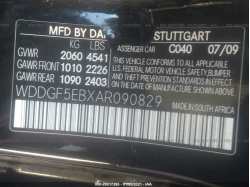 MERCEDES-BENZ C-CLASS WDDGF5EBXAR090829