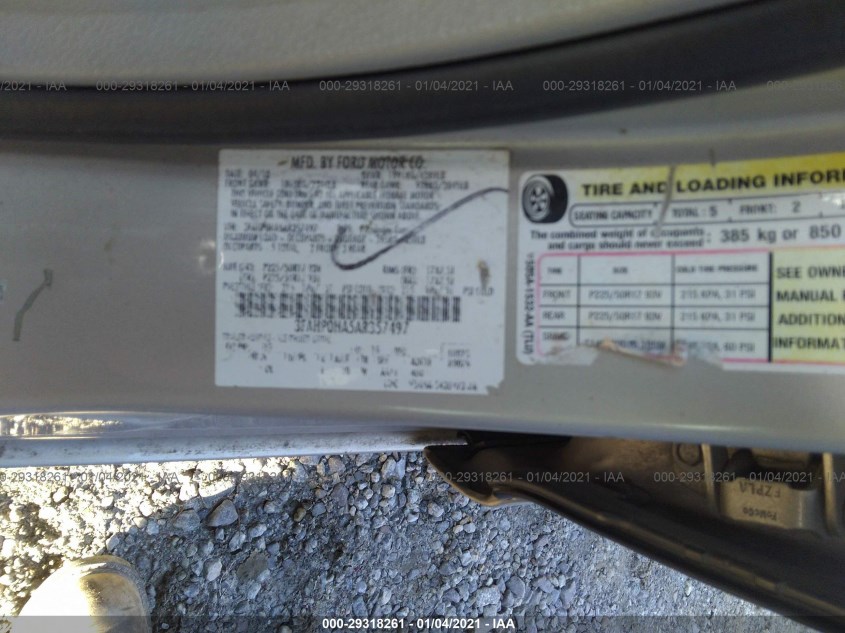 FORD FUSION 3FAHP0HA5AR357497