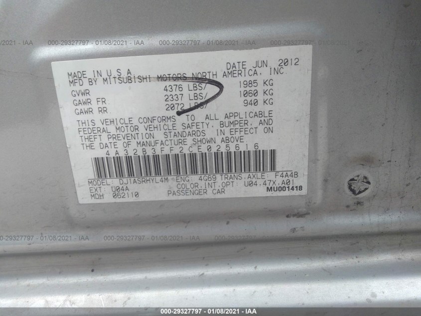 MITSUBISHI GALANT 4A32B3FF2CE025616