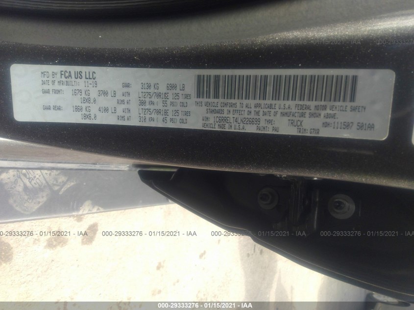 RAM 1500 1C6RRELT4LN226699
