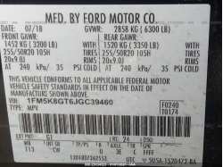 FORD EXPLORER 1FM5K8GT6JGC39460
