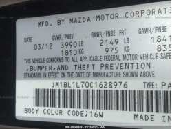 MAZDA MAZDA3 JM1BL1L70C1628976