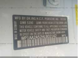 PORSCHE MACAN WP1AA2A52HLB02142