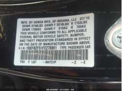 HONDA CIVIC SEDAN 19XFB2F51FE276951