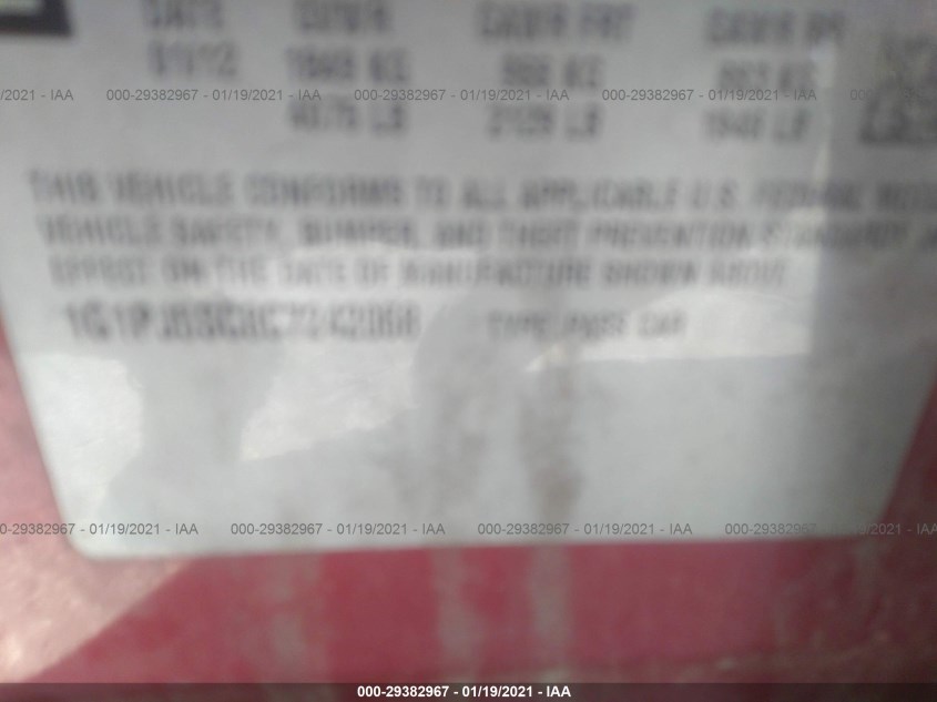 CHEVROLET CRUZE 1G1PJ5SC8C7242068
