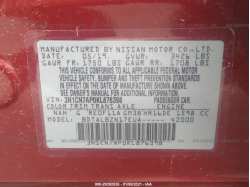 NISSAN VERSA SEDAN 3N1CN7AP0KL876398