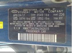 HYUNDAI ACCENT KMHCT5AE8HU342615