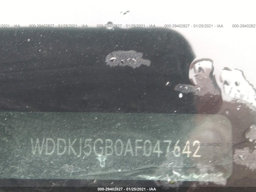 MERCEDES-BENZ E-CLASS WDDKJ5GB0AF047642