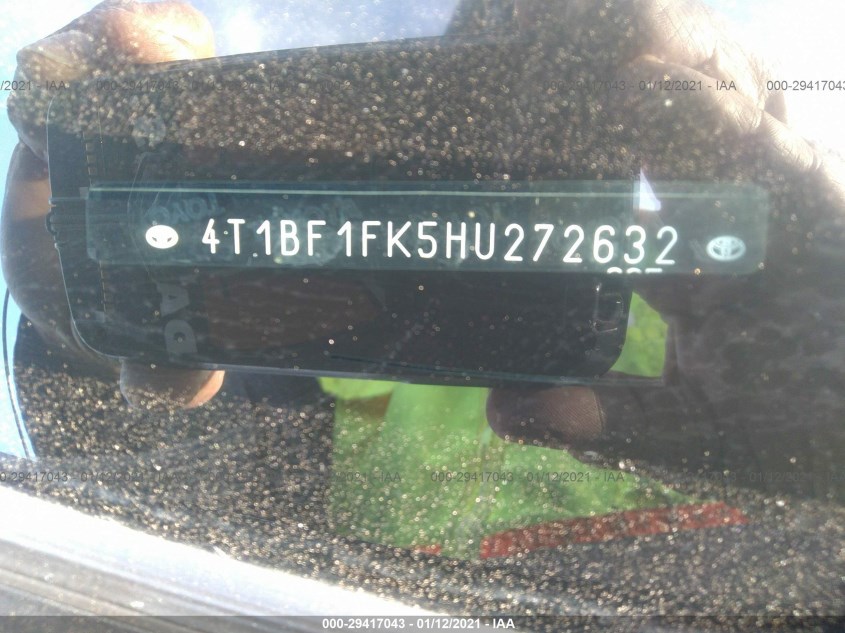 TOYOTA CAMRY 4T1BF1FK5HU272632