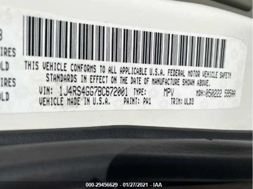 JEEP GRAND CHEROKEE 1J4RS4GG7BC672001