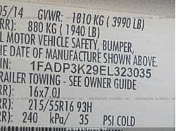 FORD FOCUS 1FADP3K29EL323035