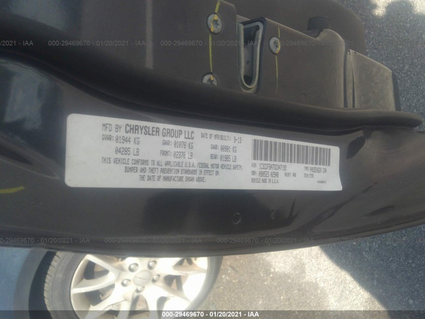 DODGE DART 1C3CDFBA7DD347192