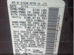 NISSAN MURANO JN8AZ1MU5EW410718