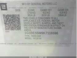 CHEVROLET CRUZE 1G1BE5SM9K7116596