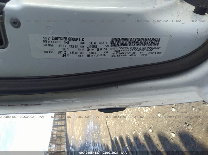 RAM CARGO VAN 2C4JRGAG4ER131055