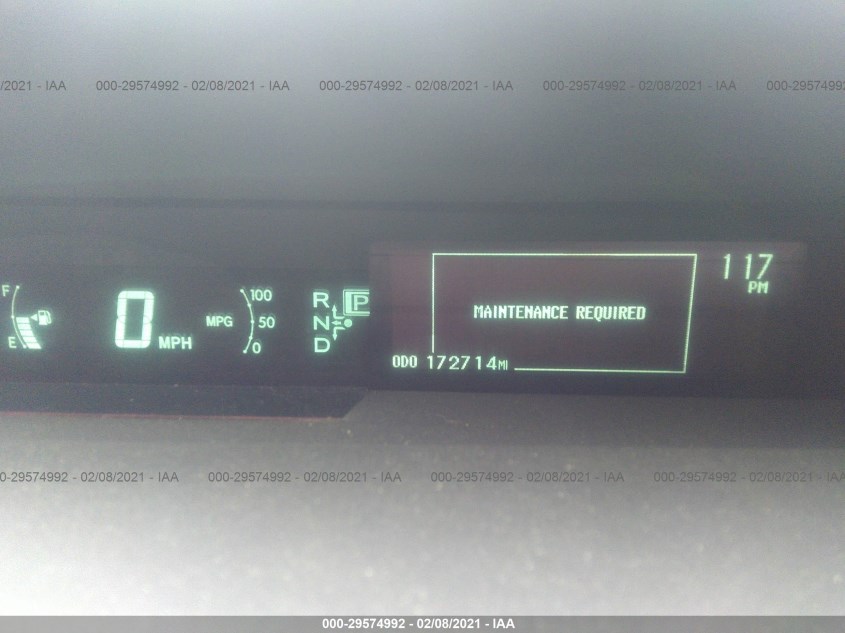 TOYOTA PRIUS JTDKN3DU0C1554727