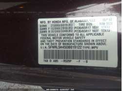 HONDA ODYSSEY 5FNRL5H45DB019122