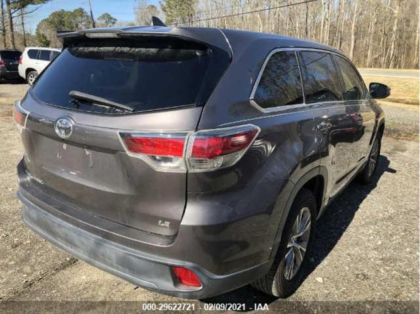 TOYOTA HIGHLANDER 5TDZKRFH8GS122650