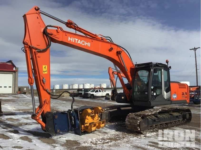 Hitachi ZX210LC-3 Track Excavator w/ Pile Hammer/Extractor HCMBFF00K002XXXXX