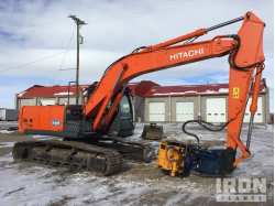 Hitachi ZX210LC-3 Track Excavator w/ Pile Hammer/Extractor HCMBFF00K002XXXXX