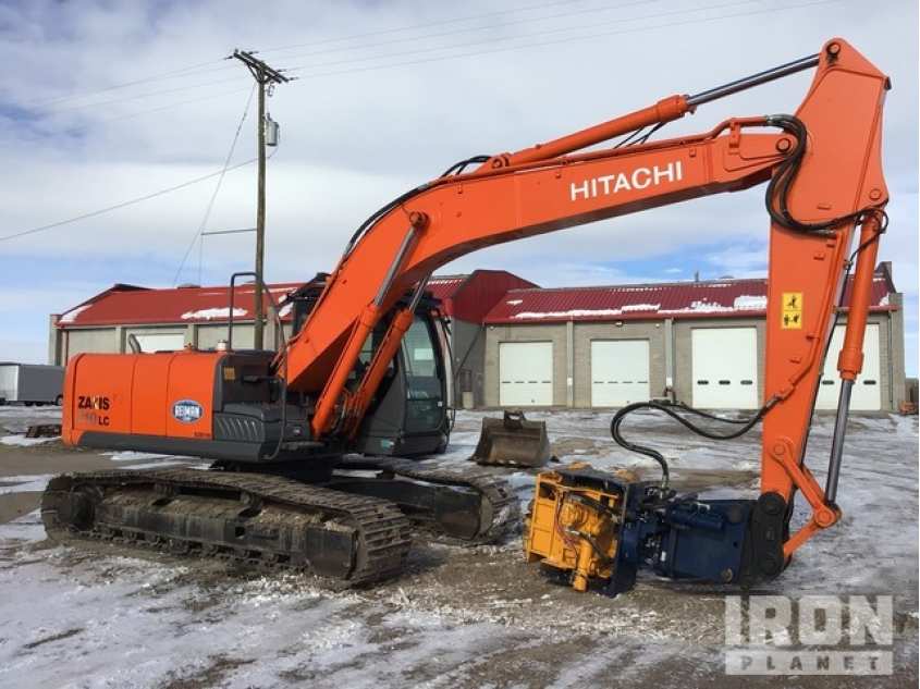 Hitachi ZX210LC-3 Track Excavator w/ Pile Hammer/Extractor HCMBFF00K002XXXXX